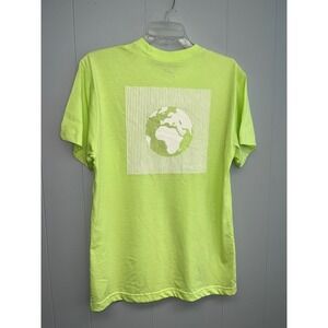 NEW Alpine Design Men's Graphic Tee Lime Green Earth World World Small 17021